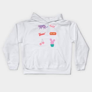 Pink aesthetic cute pack Kids Hoodie